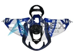 White Blue Black - Suzuki TL11000R (1998-2003) ABS Fairings — Style FE33 | Apex Fairings — view 1