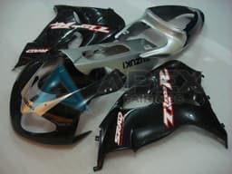 Gloss Black & Silver - Suzuki TL1000R (1998-2003) ABS Fairings — Style 13 | Apex Fairings — view 1