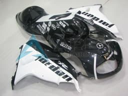 Gloss White & Black - Suzuki TL1000R (1998-2003) ABS Fairings — Style 21GTRS | Apex Fairings — view 3