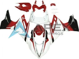 White Red Glossy Black - Triumph Daytona 675 (2013-2016) ABS Fairings — Style FE17 | Apex Fairings — view 1