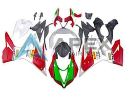 White Red Green - Triumph Daytona 675 (2013-2016) ABS Fairings | Apex Fairings — view 1