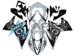 White Glossy Black Cafe London - Triumph Daytona 675 (2013-2016) ABS Fairings | Apex Fairings — view 1