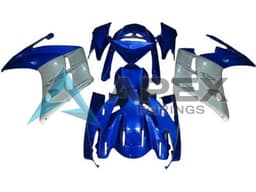 Blue Silver - Yamaha FJR1300 (2013-2015) ABS Fairings — Style FE1 | Apex Fairings — view 1