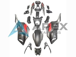 Grey Red - Yamaha FZ-07 / MT-07 (2014-2017) ABS Fairings | Apex Fairings — view 1