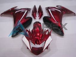Red White Black - Yamaha FZ6R / XJ6 Diversion F (2009-2015) ABS Fairings | Apex Fairings — view 1