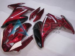 Red White Black - Yamaha FZ6R / XJ6 Diversion F (2009-2015) ABS Fairings | Apex Fairings — view 3