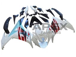 White Red - Yamaha FZ6R / XJ6 Diversion F (2009-2015) ABS Fairings | Apex Fairings — view 1