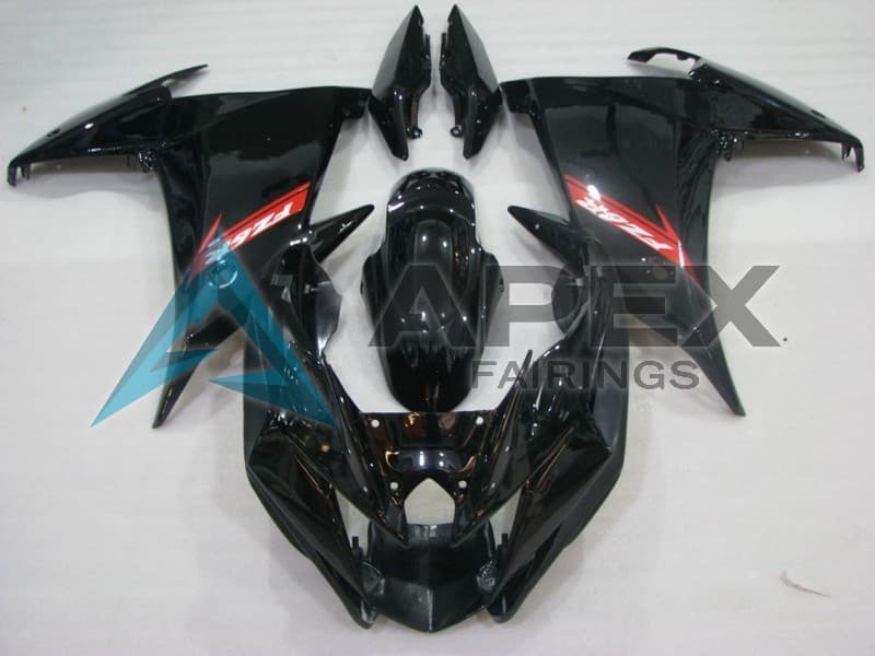 Glossy Black Red - Yamaha FZ6R / XJ6 Diversion F (2009-2015) ABS Fairings | Apex Fairings