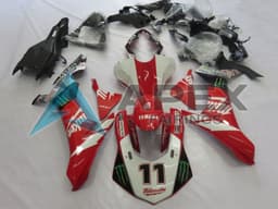 White Red Black Green Monster Milwaukee - Yamaha R1 / YZF-R1 (2020-2026) ABS Fairings — Style FE112 | Apex Fairings — view 1