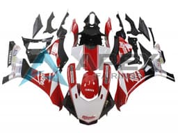 White Red Black Milwaukee - Yamaha R1 / YZF-R1 (2020-2026) ABS Fairings | Apex Fairings — view 1
