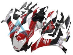 White Red Black Milwaukee - Yamaha R1 / YZF-R1 (2020-2026) ABS Fairings | Apex Fairings — view 2