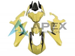 Yellow Glossy Black - Yamaha R1 / YZF-R1 (2020-2026) ABS Fairings | Apex Fairings — view 1