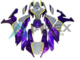 Yellow Grey Purple - Yamaha R1 / YZF-R1 (2020-2026) ABS Fairings | Apex Fairings — view 1