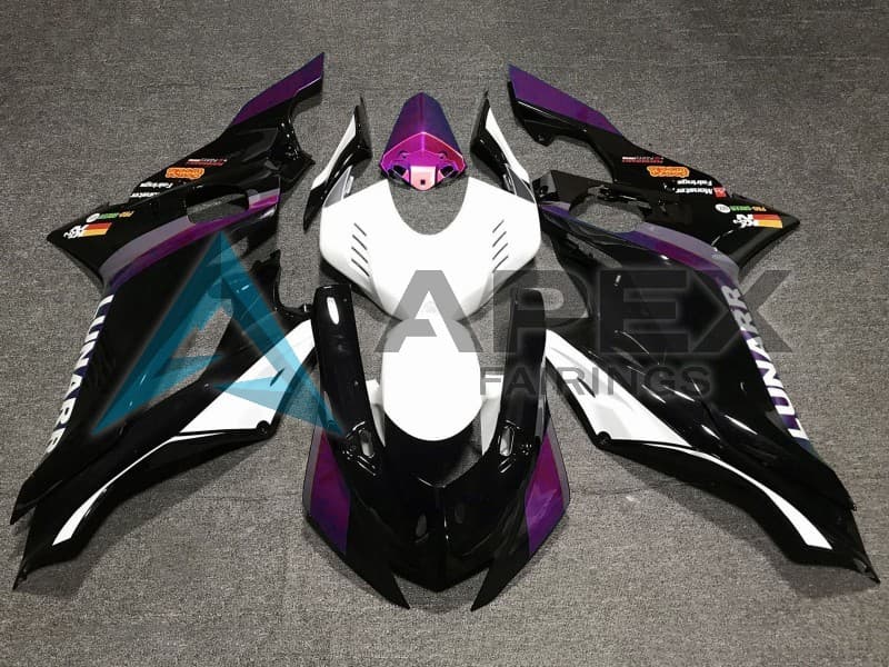 White Purple Glossy Black - Yamaha R6 / YZF-R6 (2017-2020) ABS Fairings | Apex Fairings