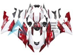 White Red Black - Yamaha R6 / YZF-R6 (2017-2020) ABS Fairings — Style FE124 | Apex Fairings — view 1
