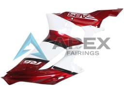 White Red Black - Yamaha R6 / YZF-R6 (2017-2020) ABS Fairings — Style FE124 | Apex Fairings — view 4