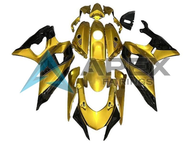 Gold Black - Yamaha R7 / YZF-R7 (2021-2025) ABS Fairings | Apex Fairings