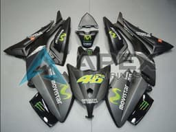 Matte Black MoviStar ENEOS Yamalube Monster 46 - Yamaha TMAX 530 / XP 530 (2012-2014) ABS Fairings | Apex Fairings — view 1